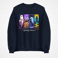 Spooky Season Jumper | Cute Halloween Sweatshirt | Ghost Pumpkin Cat Design | Au