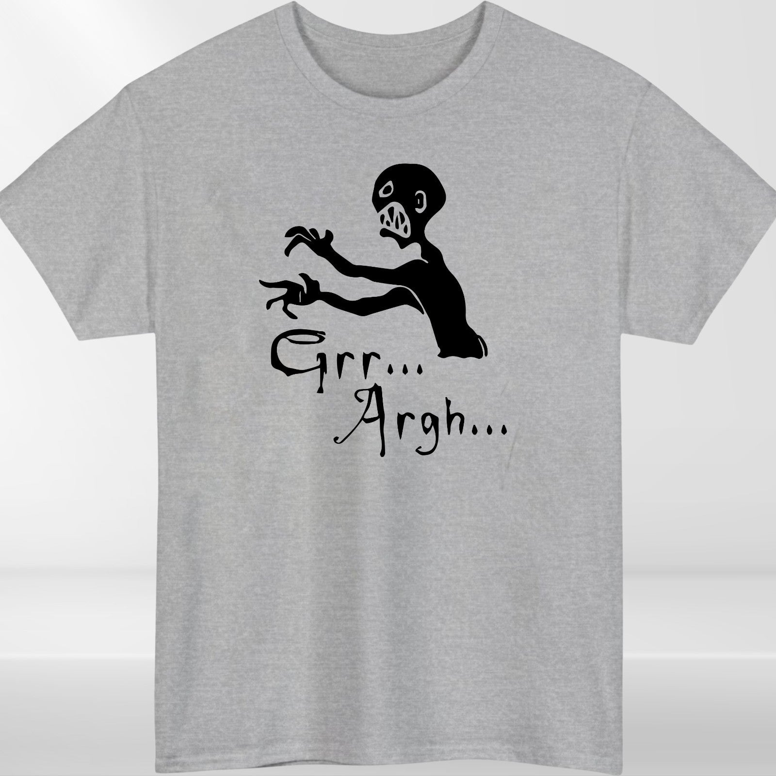 Funny Zombie T-Shirt | Grr Argh Tee | Halloween Horror Graphic Shirt | Scary Und