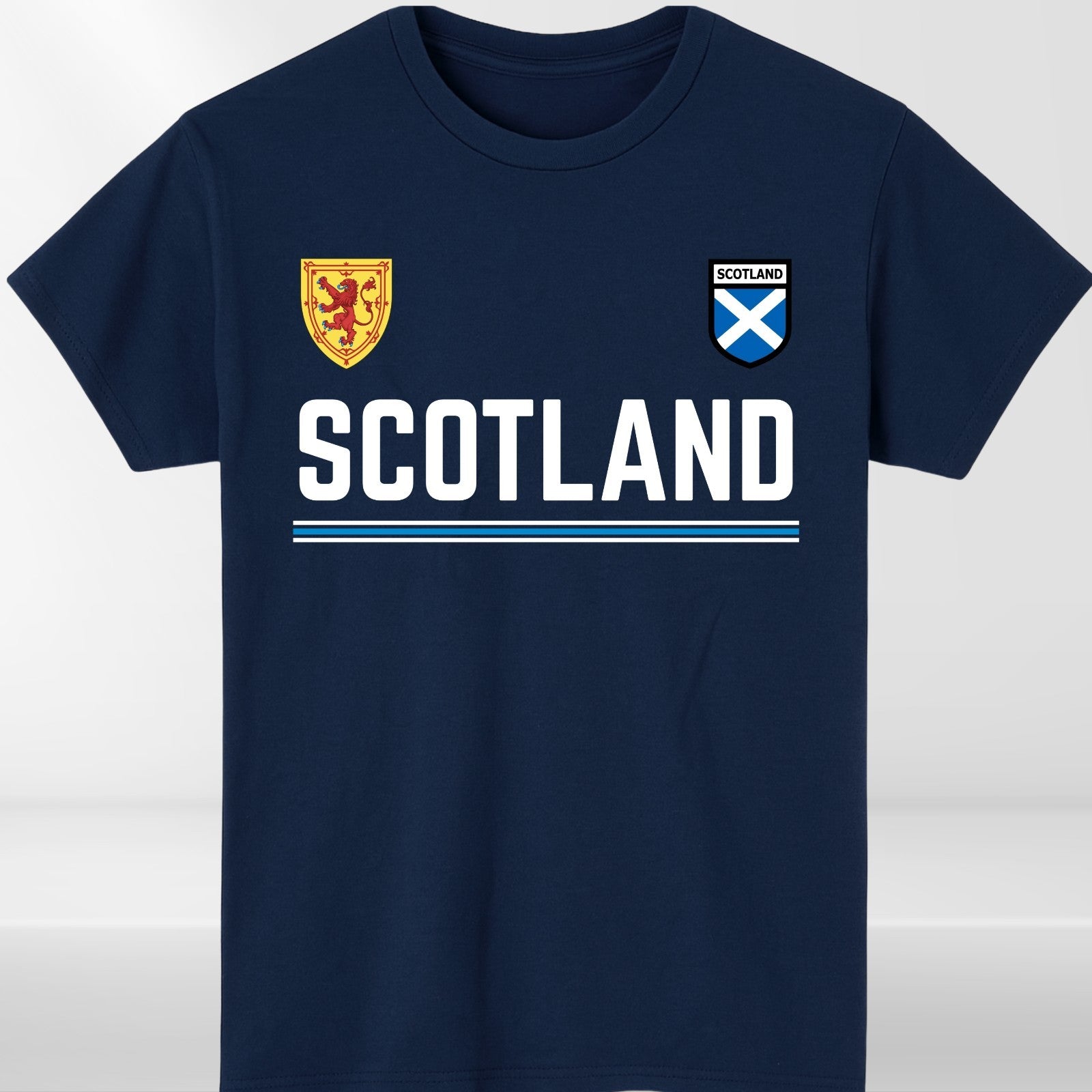 Scotland Lion Rampant T Shirt Saltire Retro Football Womens Fan Tee Top