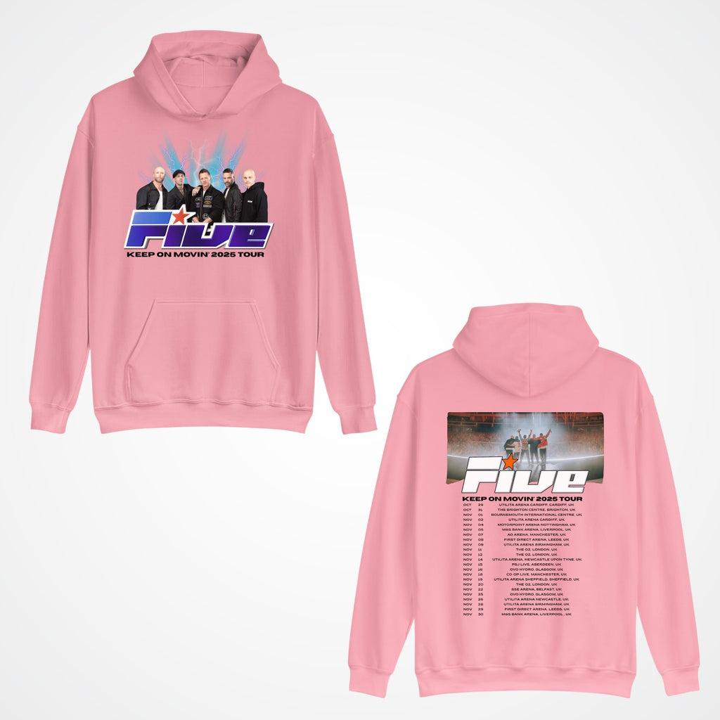 Five Keep On Movin Tour Concert 2025 Music Band Adult & Kids Reunion Uk Hoodie