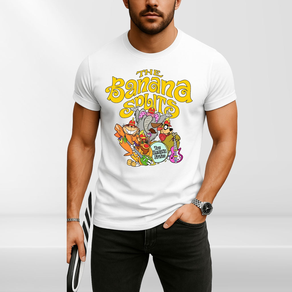 The Banana Splits Funny Cartoon Meme Animals Lover Gifts Vintage Unisex T-Shirt