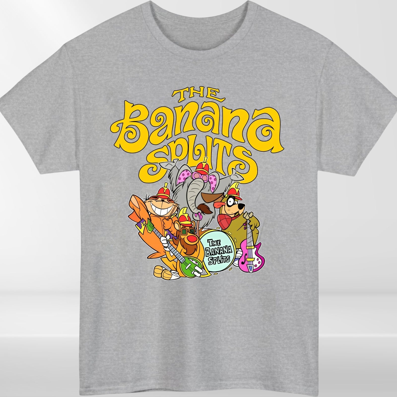 The Banana Splits Funny Cartoon Meme Animals Lover Gifts Vintage Unisex T-Shirt