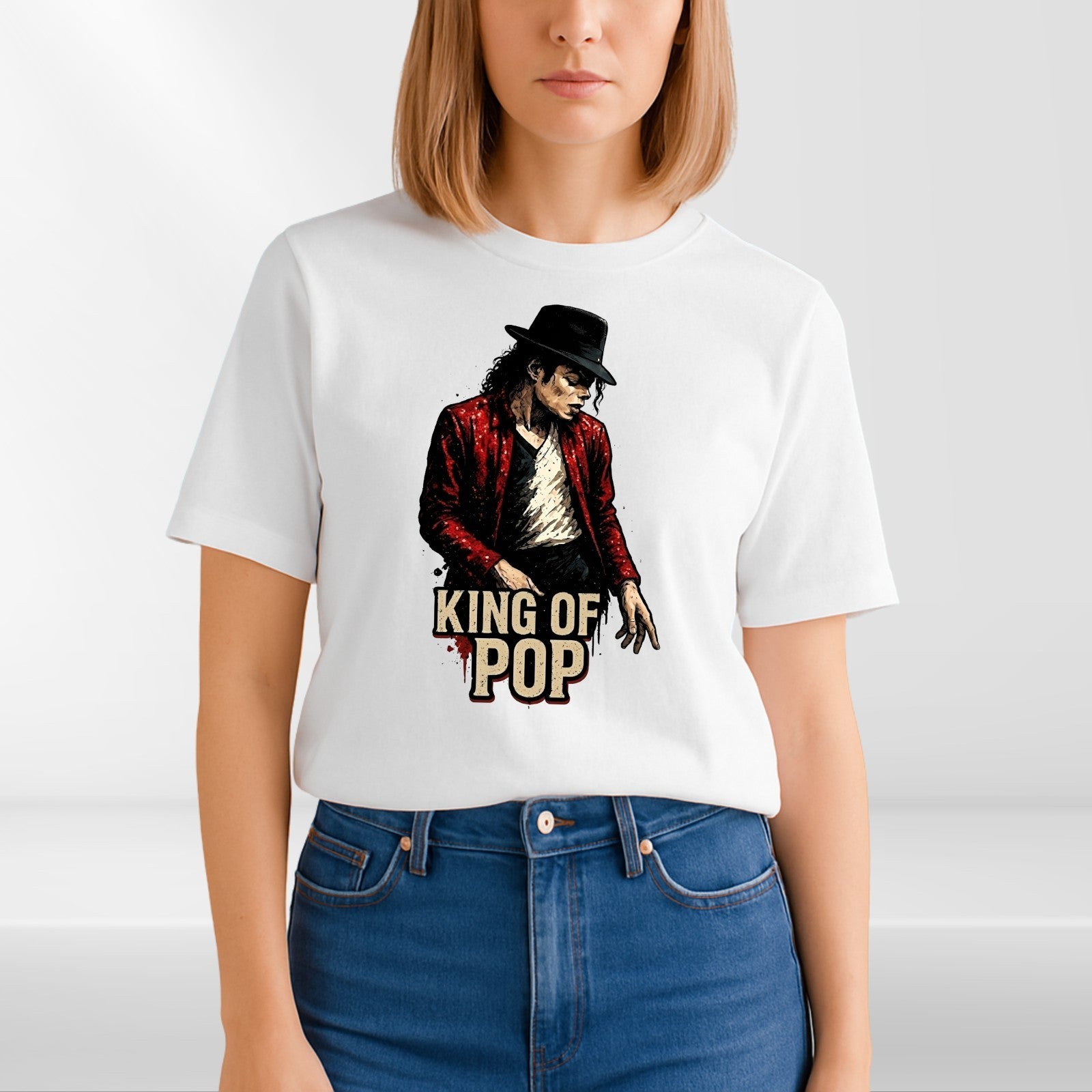 Michael Jackson Inspired King of Pop T-Shirt Music Fan Unisex Graphic Tee UK