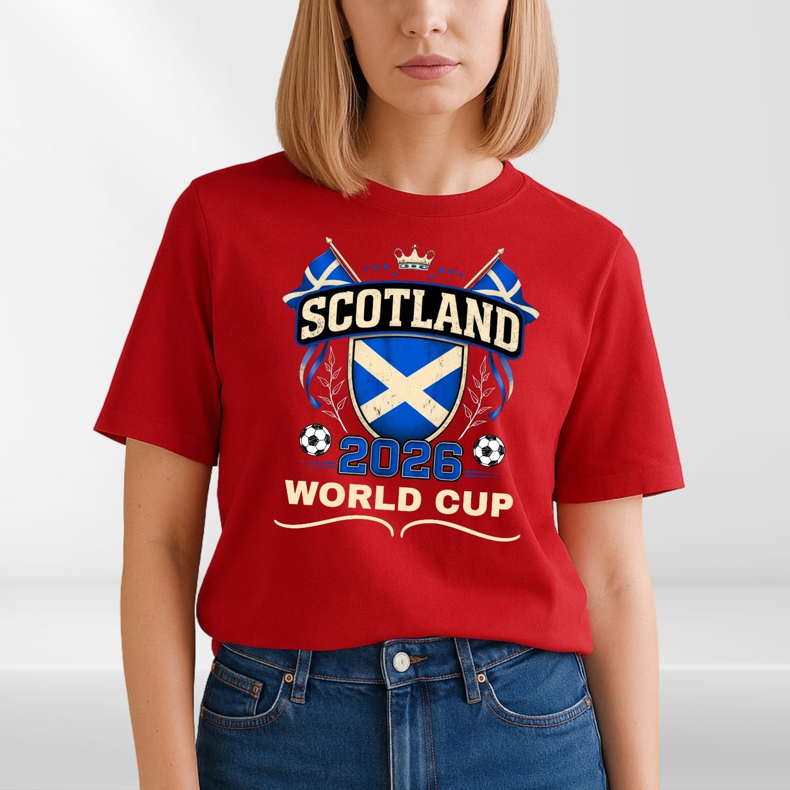Scotland Football 2026 Fan Unisex Kids T Shirt Scottish Soccer Gift Tee