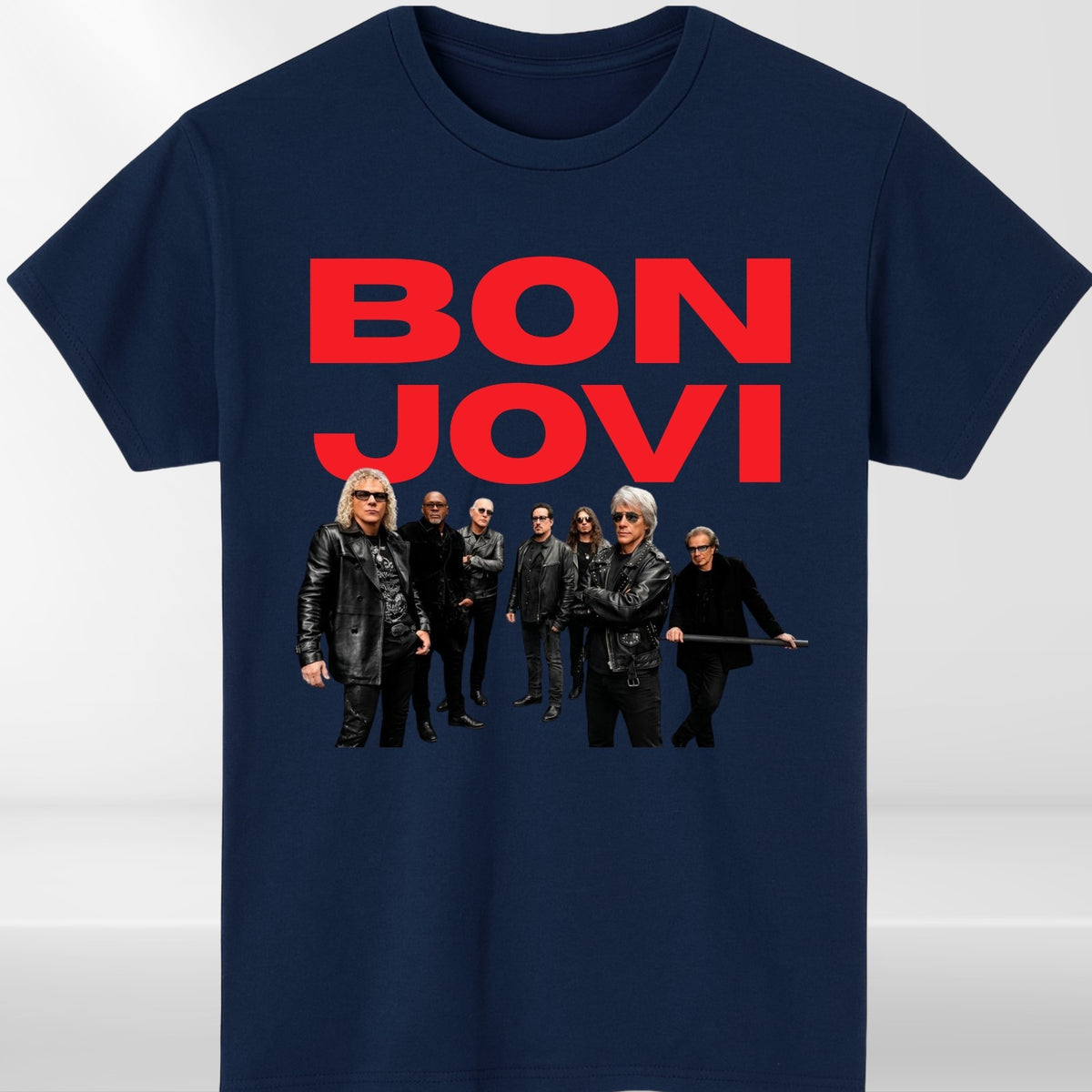 Bon Jovi Inspired T-Shirt Band Merch Heart Unisex Tee Tour Rock Top
