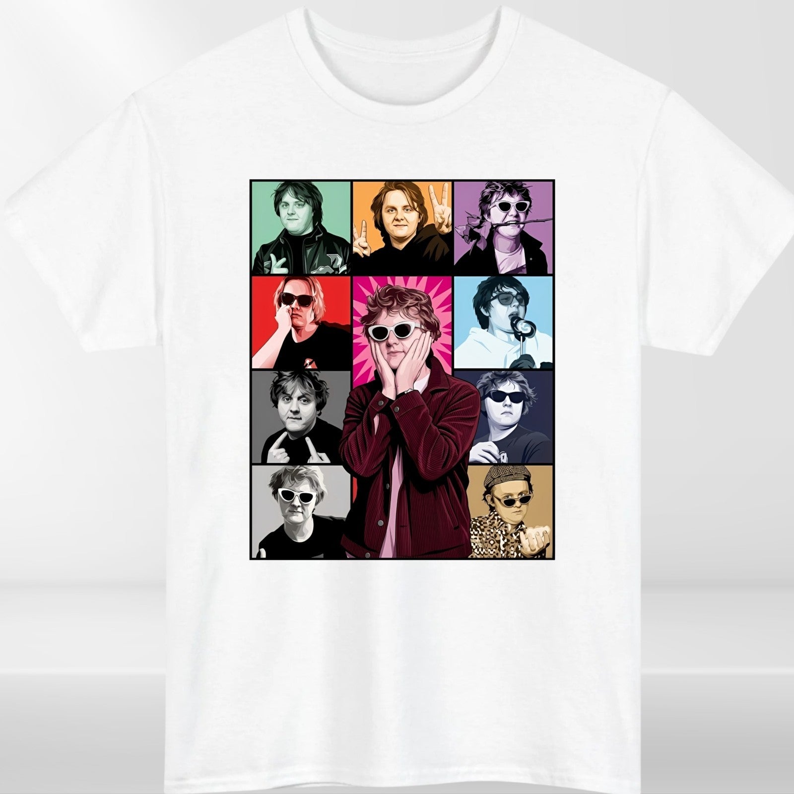 Lewis Capaldi Tour 2026 T Shirt UK Ireland Concert Photo Collage Tee