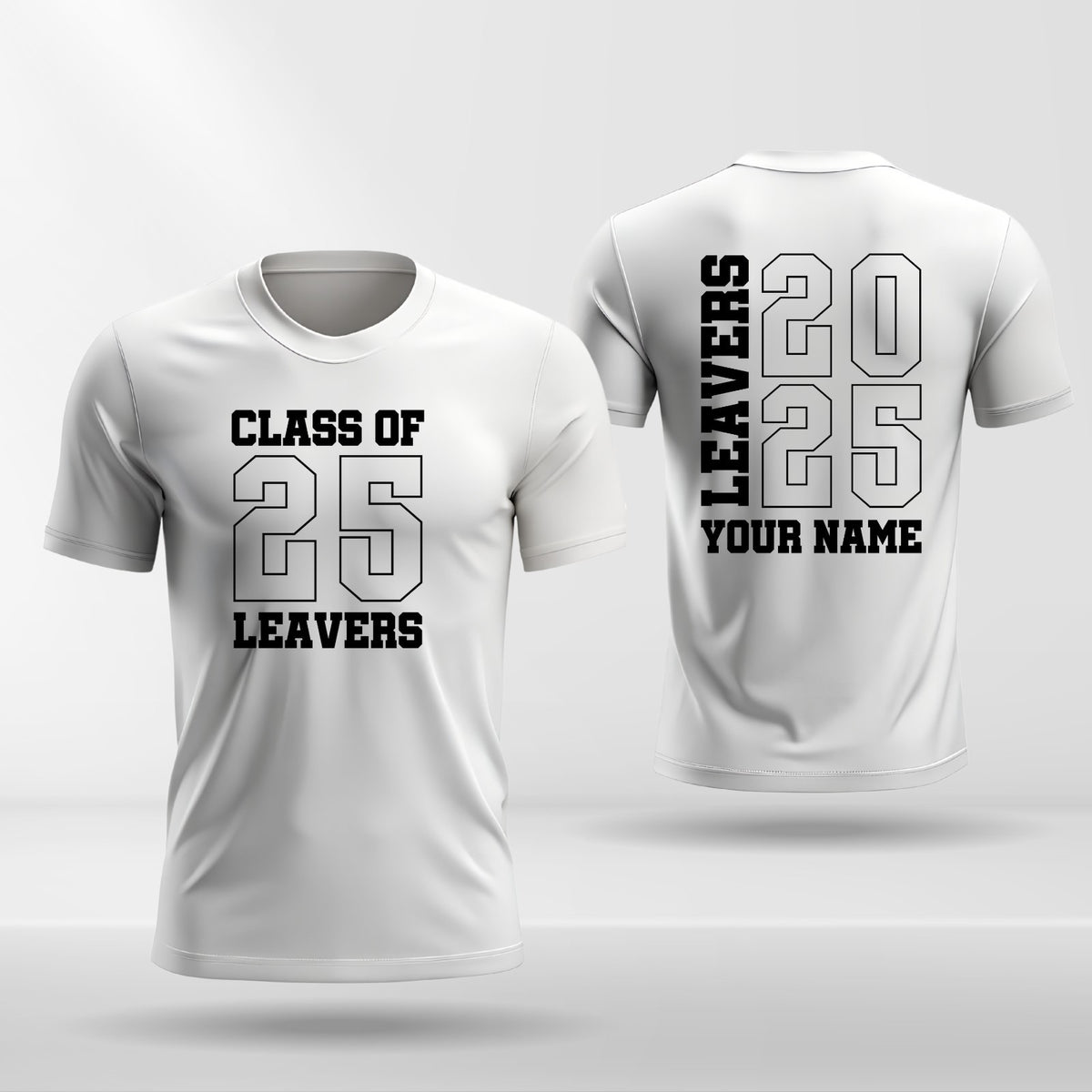 Personalised School Leavers T-Shirt Style A product view 2