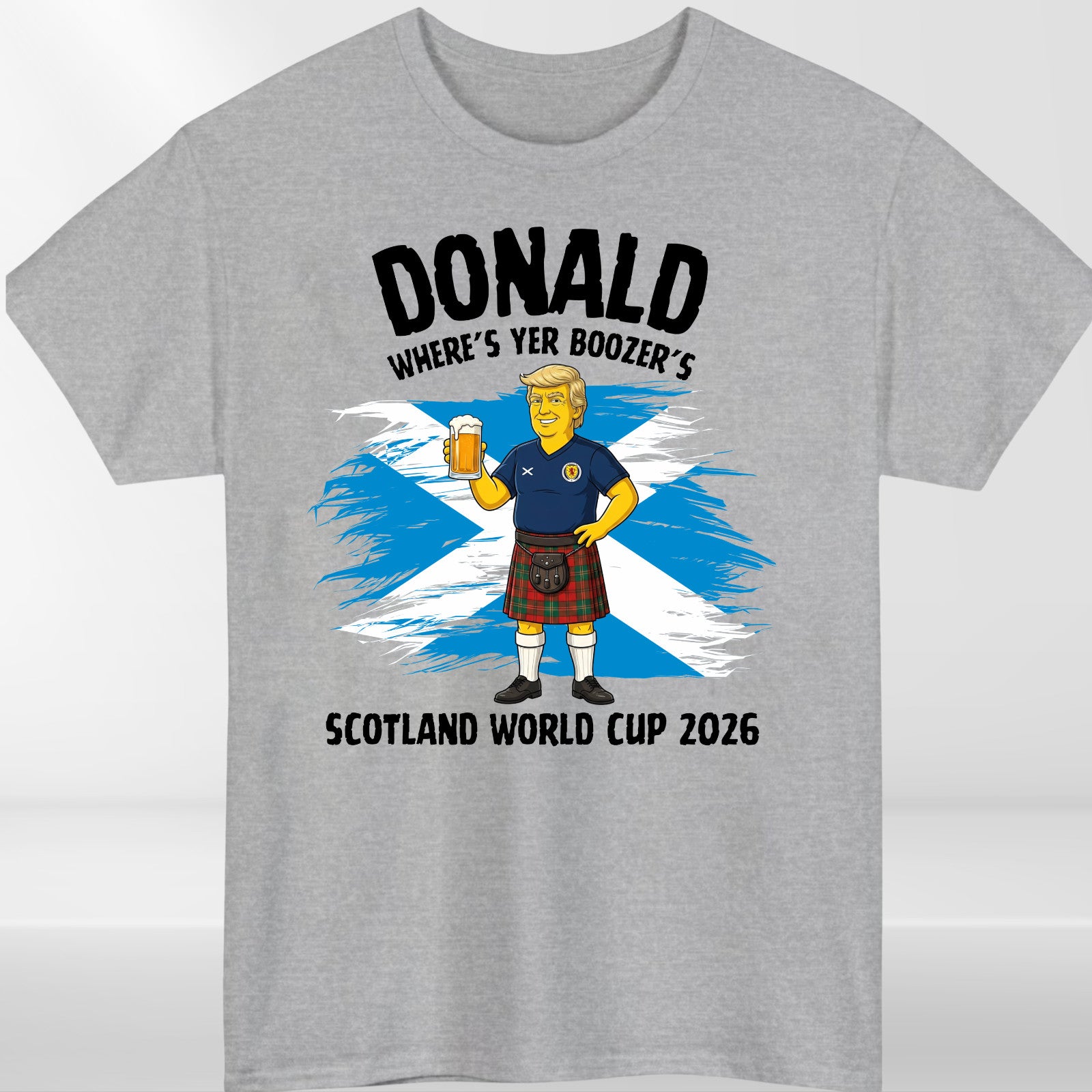 Donald Where's Yer Boozer's 2026 Scotland Football Fan Unisex T Shirt Gift