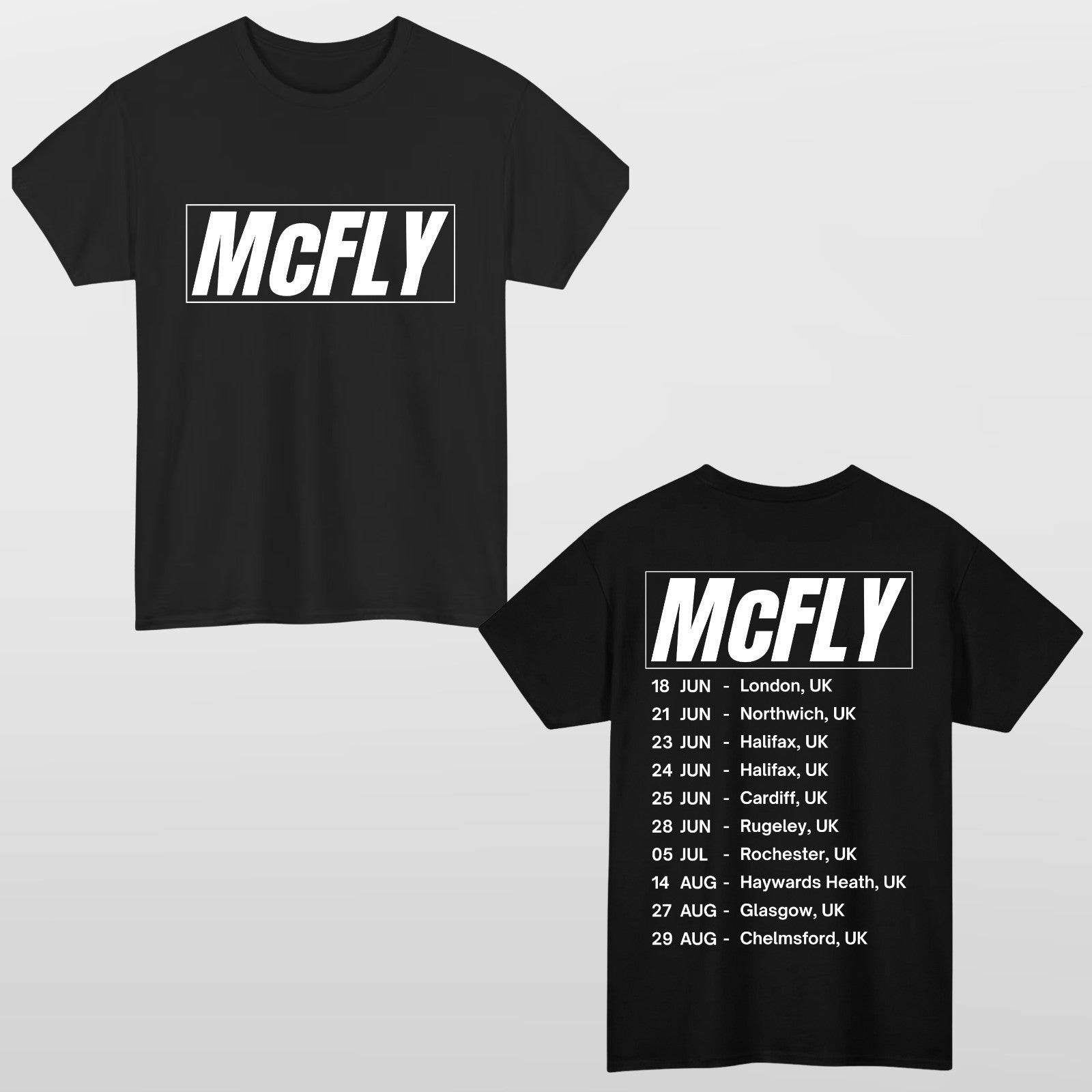 McFly Band T Shirt UK Tour 2026 Concert Fan Printed Unisex Tee Top
