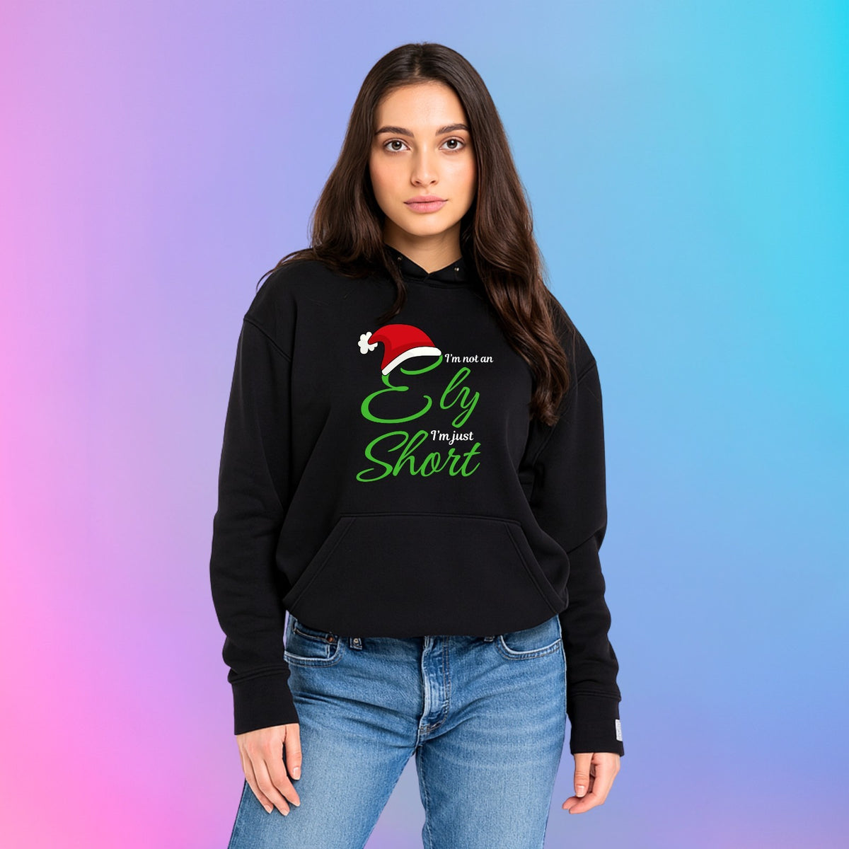 I am not an elf i am just short Funny christmas Hoodie Unisex Xmas Hoodie