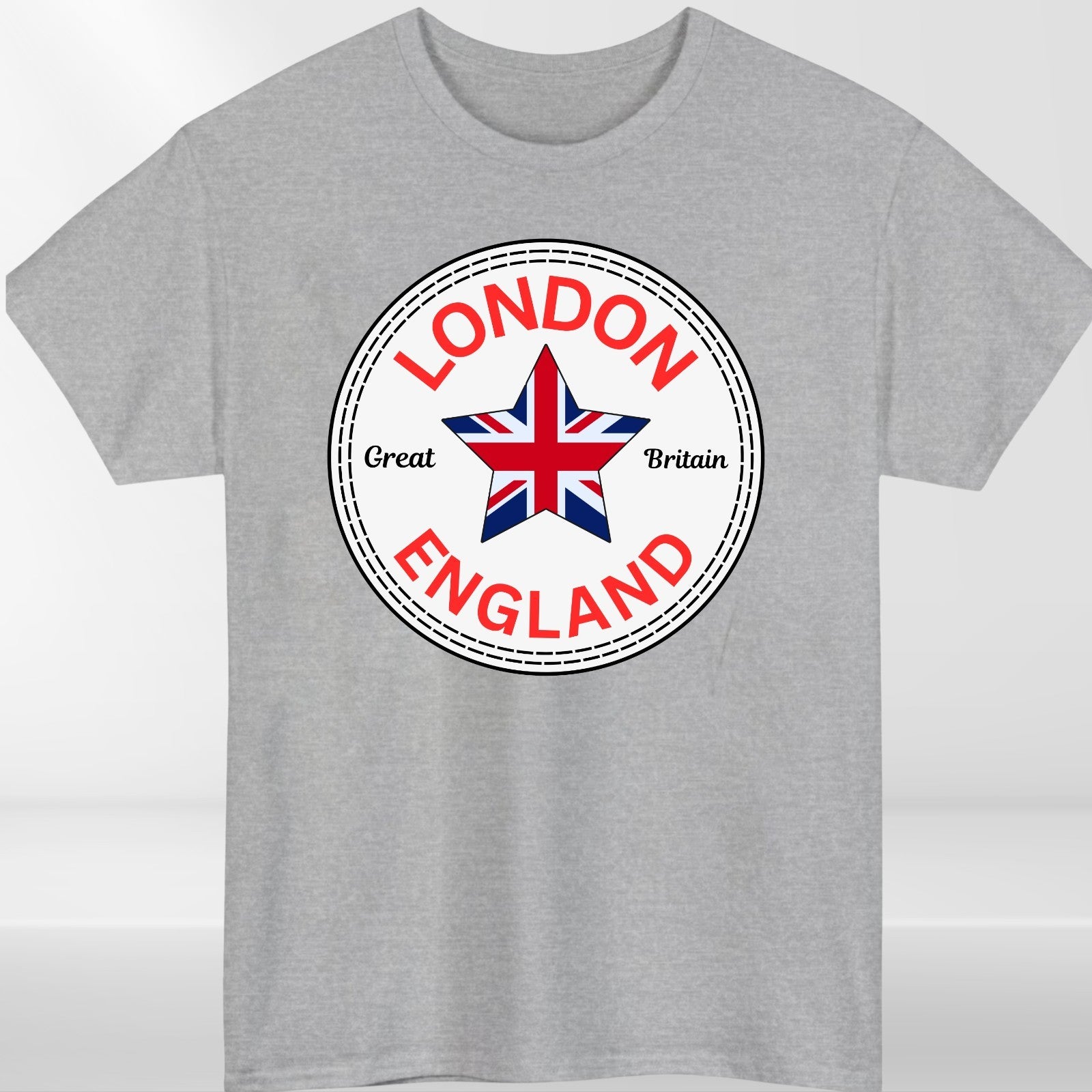 London England T shirt Union Jack Converse Printed Adult Souvenir Unisex Tees