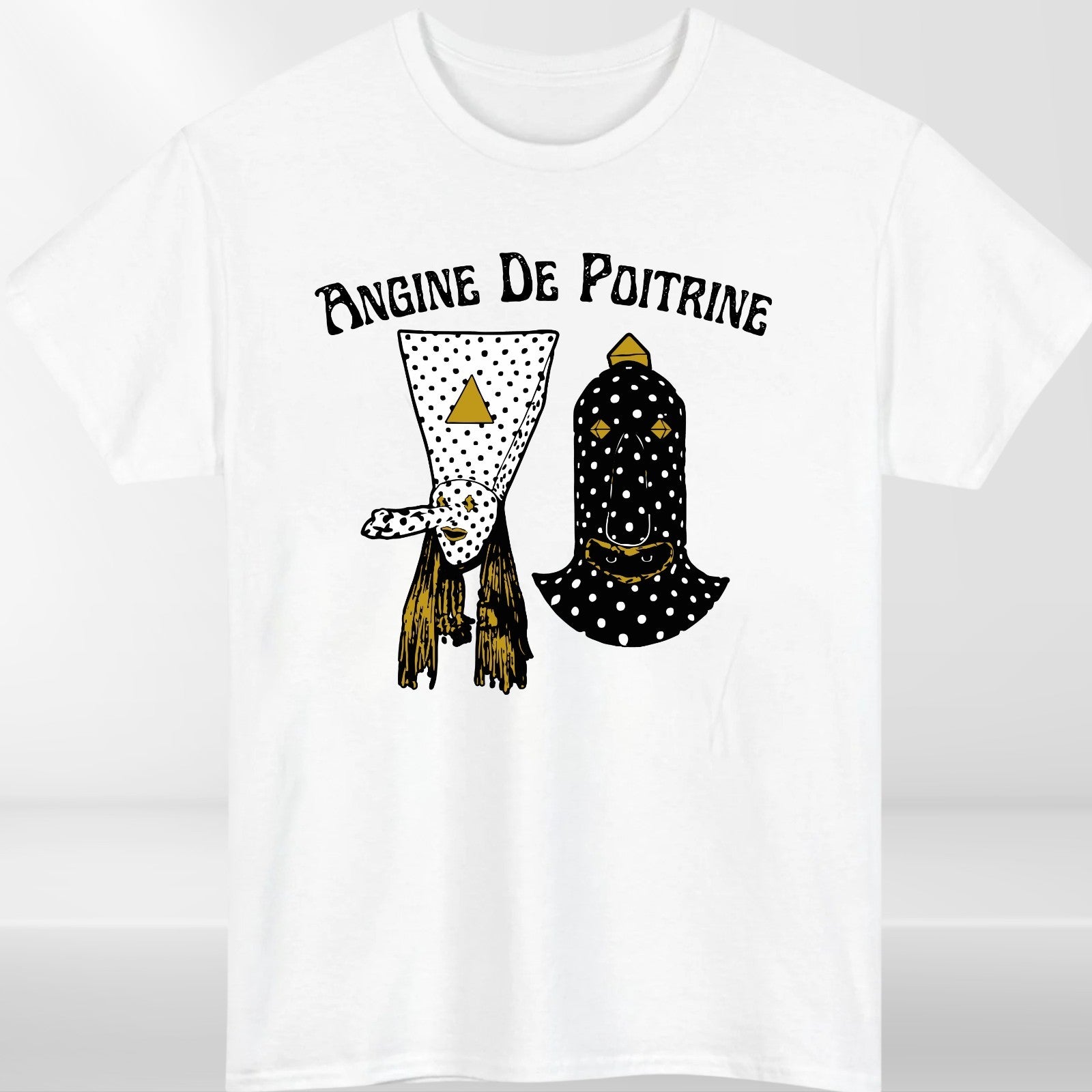 Angine De Poitrine Music Band Unisex T-Shirt, Music Lover Unisex Band Tee Top