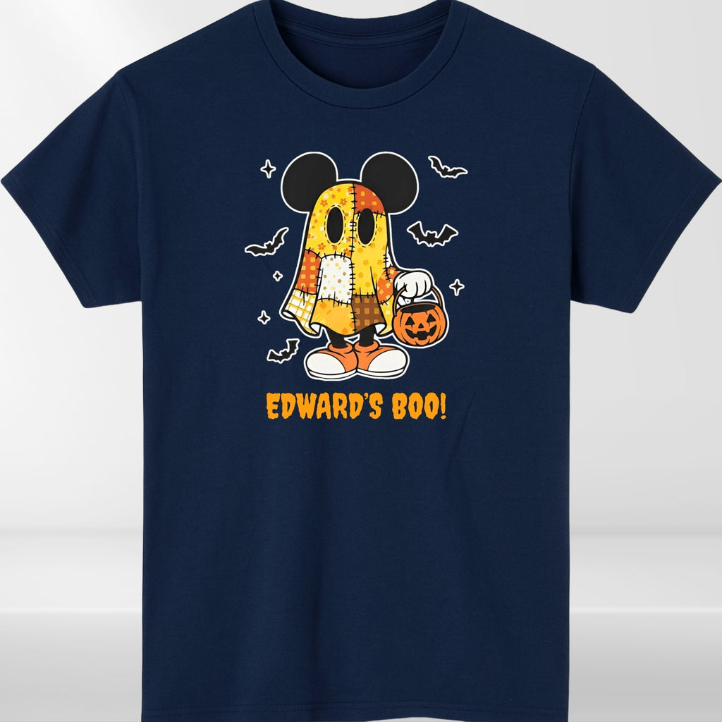 Custom Name Halloween Ghost T-Shirt | Personalized Spooky Boo Tee  Treat