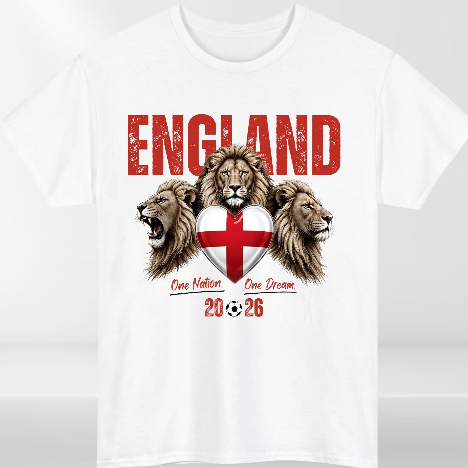 England Football 2026 Fan T Shirt England Flag Soccer Unisex Gift Tee