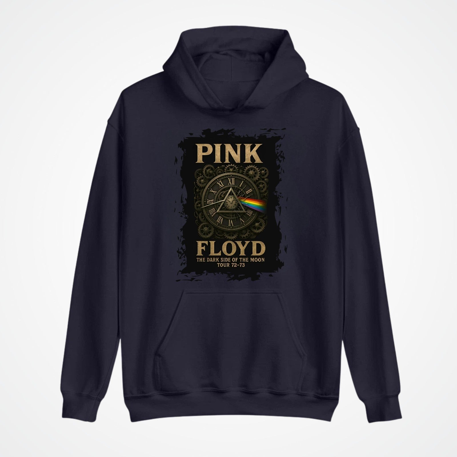 Vintage Psych Hoodie | Dark Side Of The Moon Band Hoodie | Music Gift Top 3Y–4XL