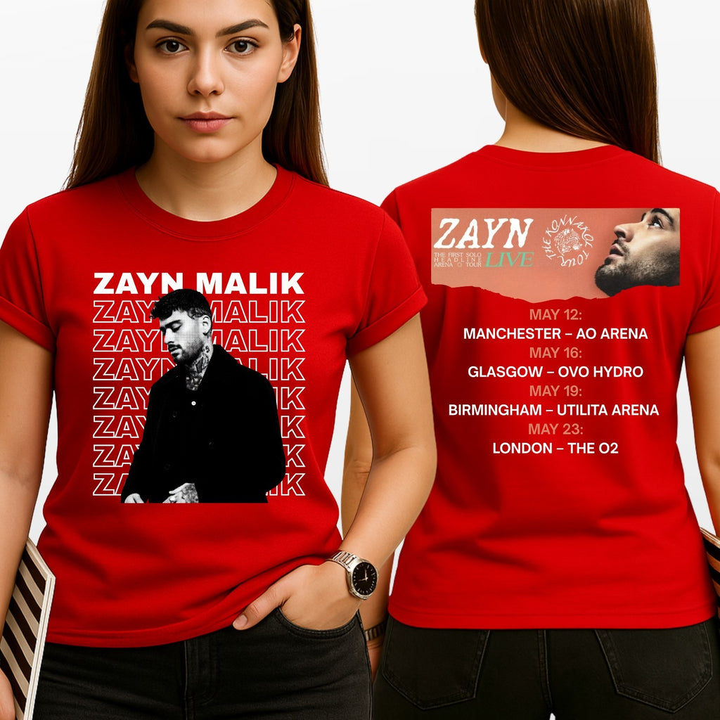 Zayn Konnakol Music 2026 Unisex T-Shirt - UK London Concert Dates Gift Tee Top
