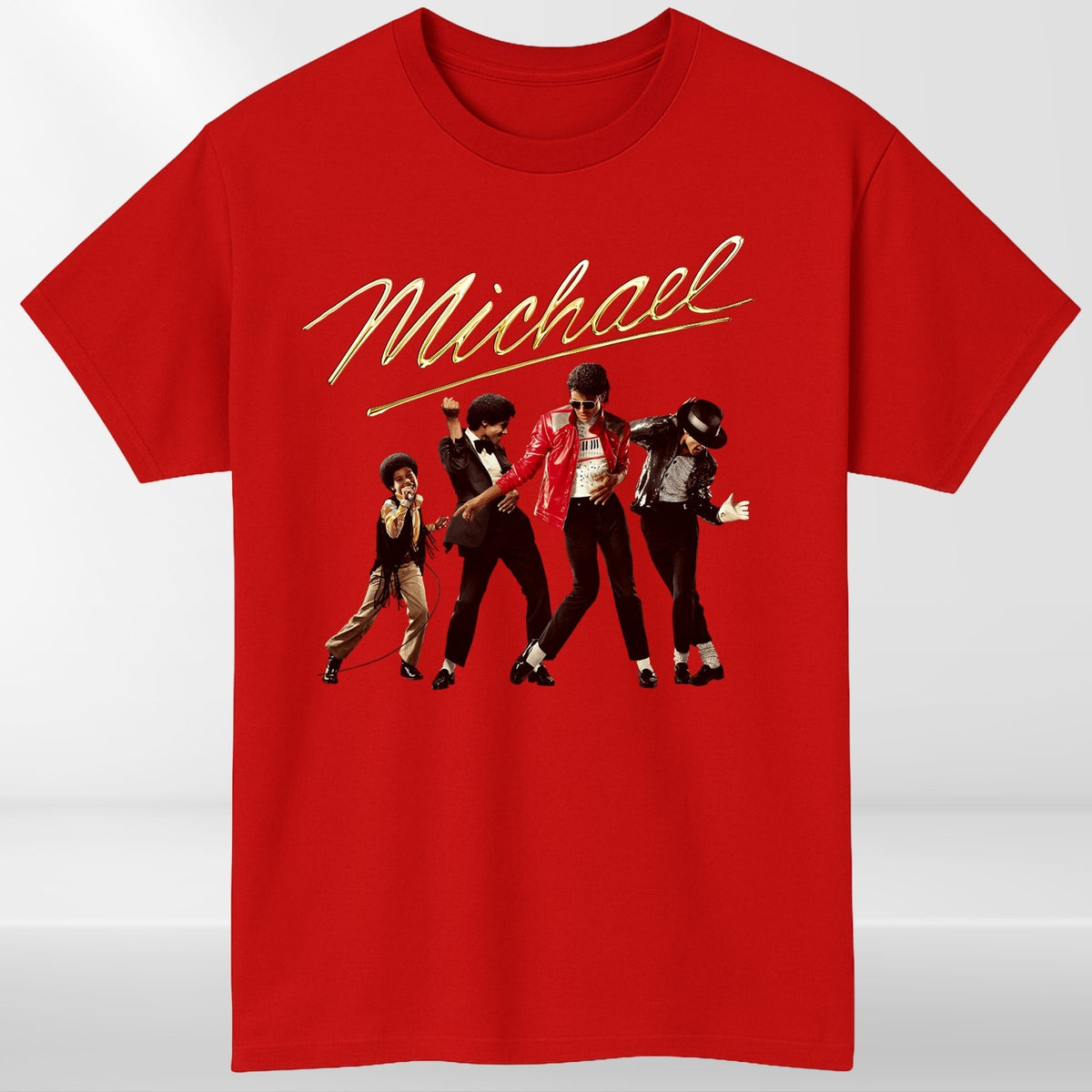 Michael Jackson 80s Thriller Crew Neck T-Shirt Unisex Tee