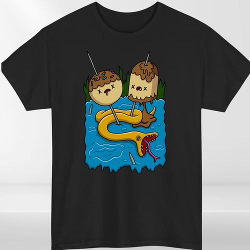 Adventure Time T Shirt Princess Bubblegum Snake Pond Graphic Unisex Tee UK