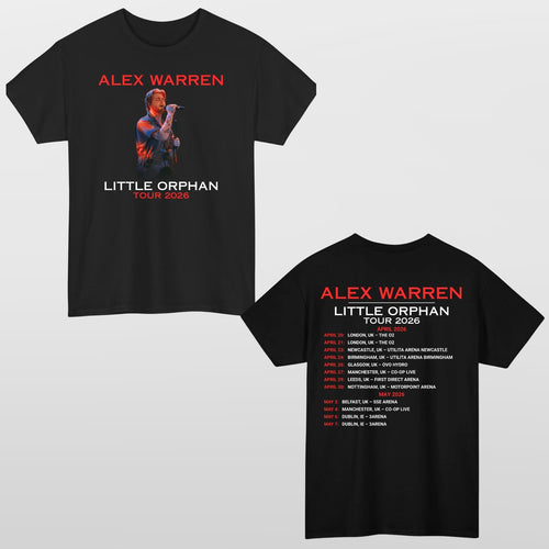 Alex Warren UK Tour 2026 T-Shirt Rock Band Music Dates Music Fan Top