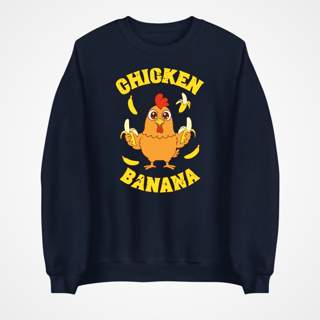 Chicken Banana Jumper | Funny Chicken Meme Sweatshirt | Cute Gift | Kids to 4XL