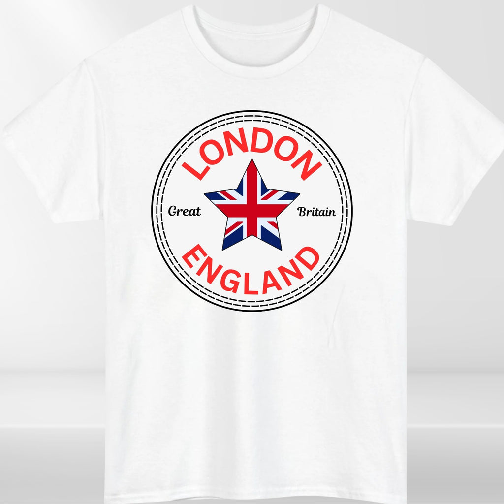 London England T shirt Union Jack Converse Printed Adult Souvenir Unisex Tees