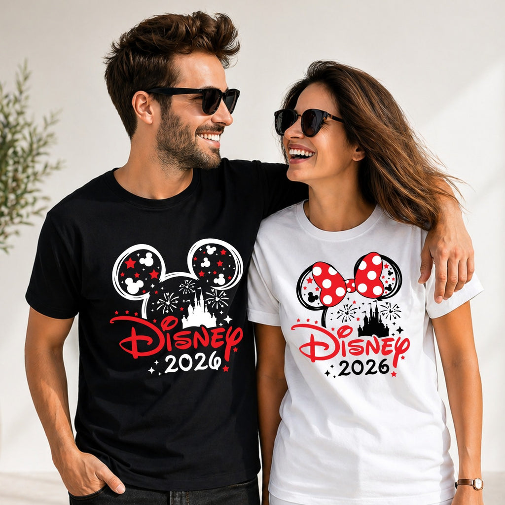Disney Trip 2026 Family Matching Minnie T Shirt Disneyland Holiday T-Shirt Gift