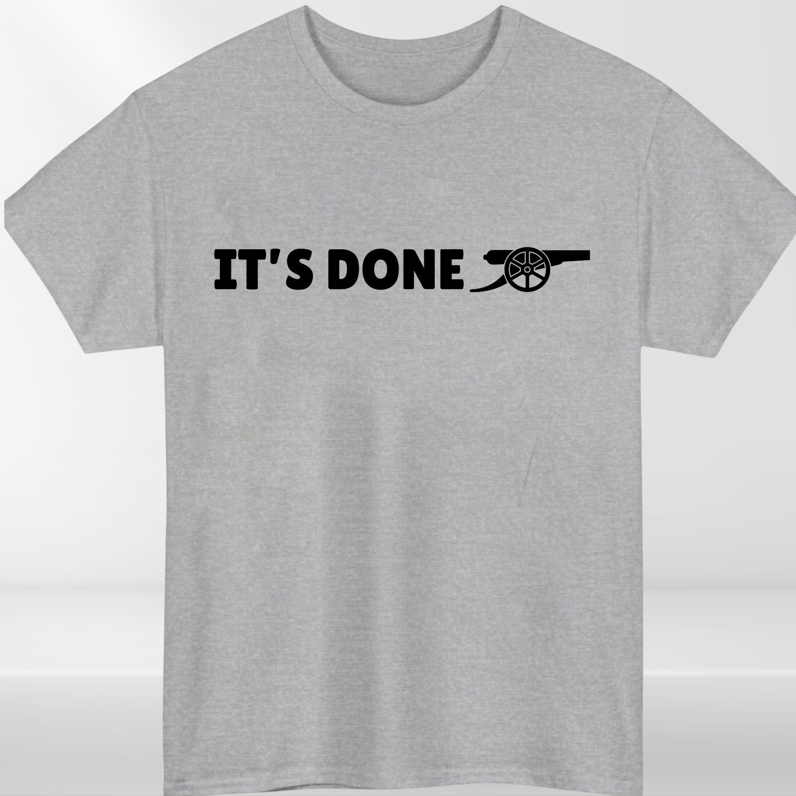 Its Done Cannon Graphic T Shirt Football Fan Celebration Unisex Gift Tee