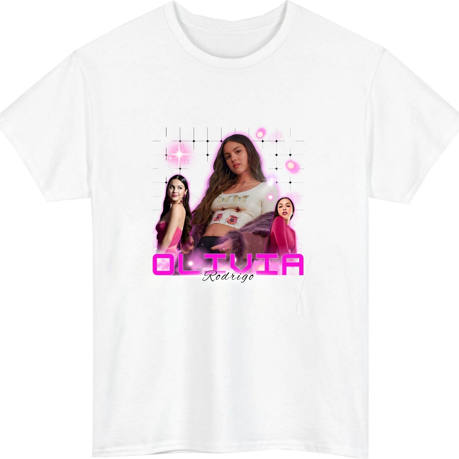 Retro Pop Girl Collage Style Graphic T-Shirt product view 2
