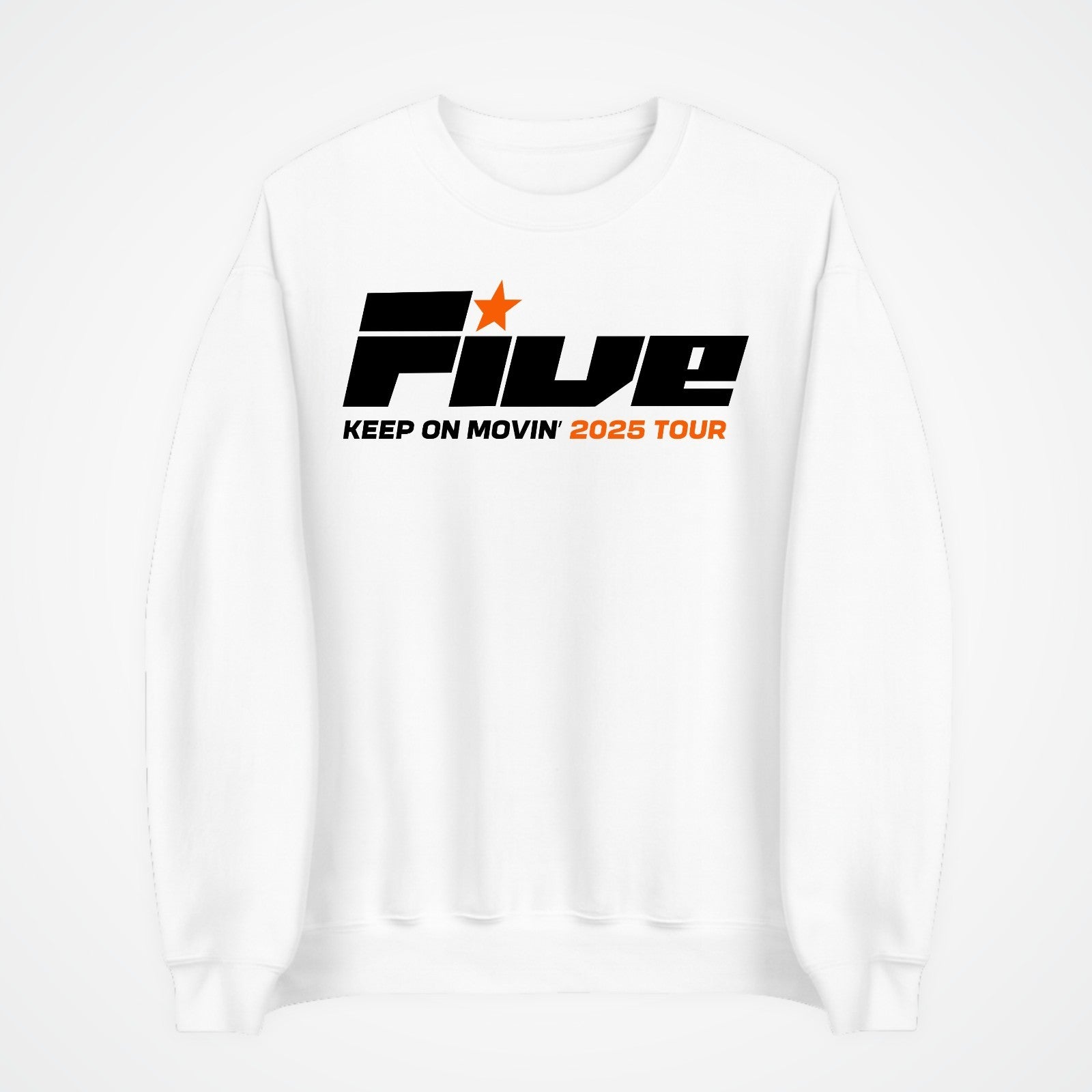 Five Keep On Movin Sweatshirt UK Tour Pop Star Concert Back Fans Gift Jumper