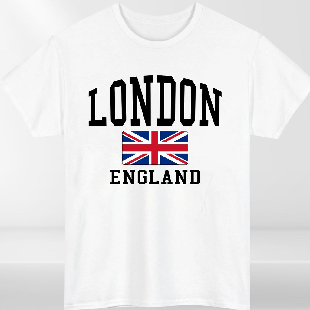 London England Unisex T-Shirt Union Jack Tee Trendy Great Britain Gift Souvenir