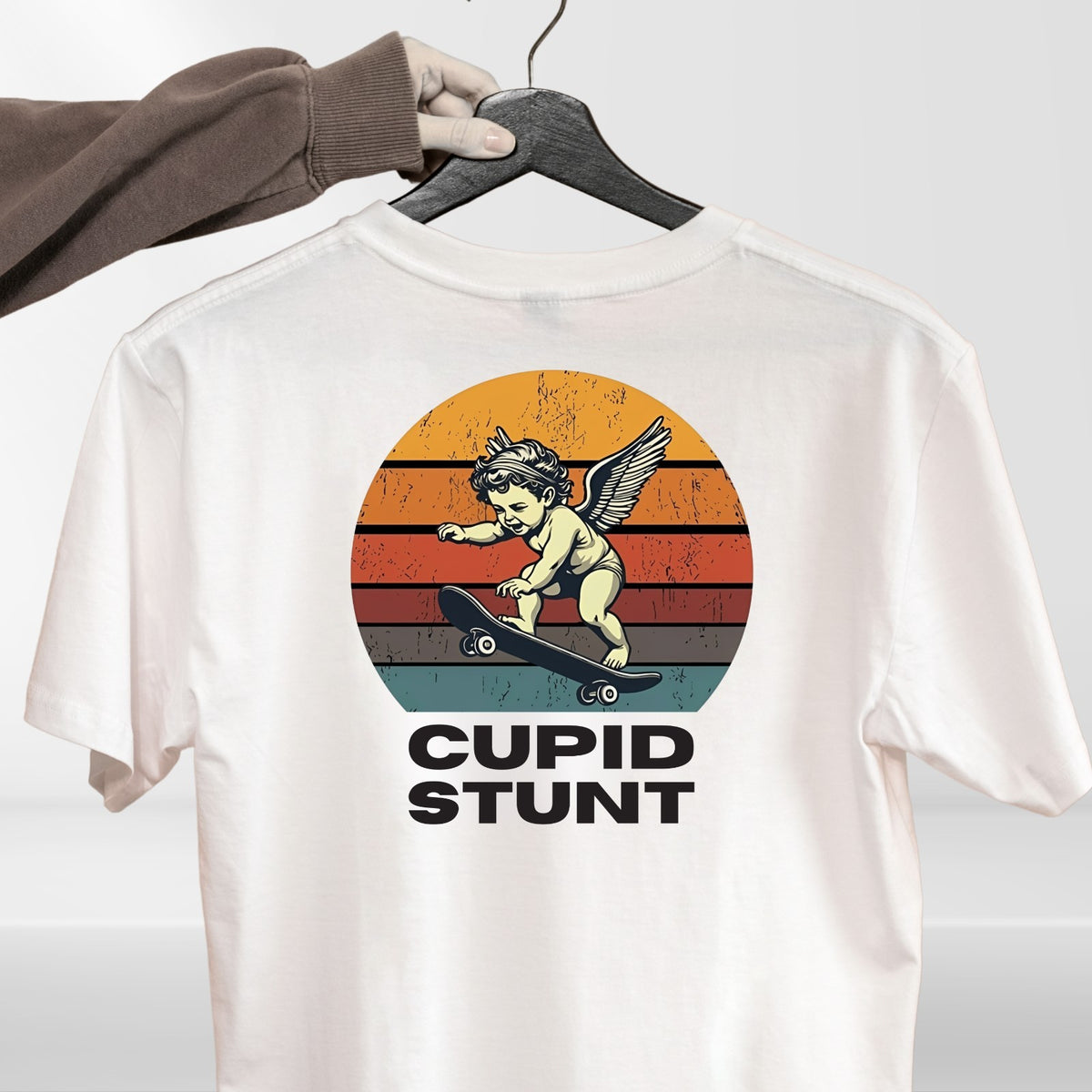 Cupid Stunt Funny Joke T Shirt Sarcastic Humour Unisex Party Gift Tee Top
