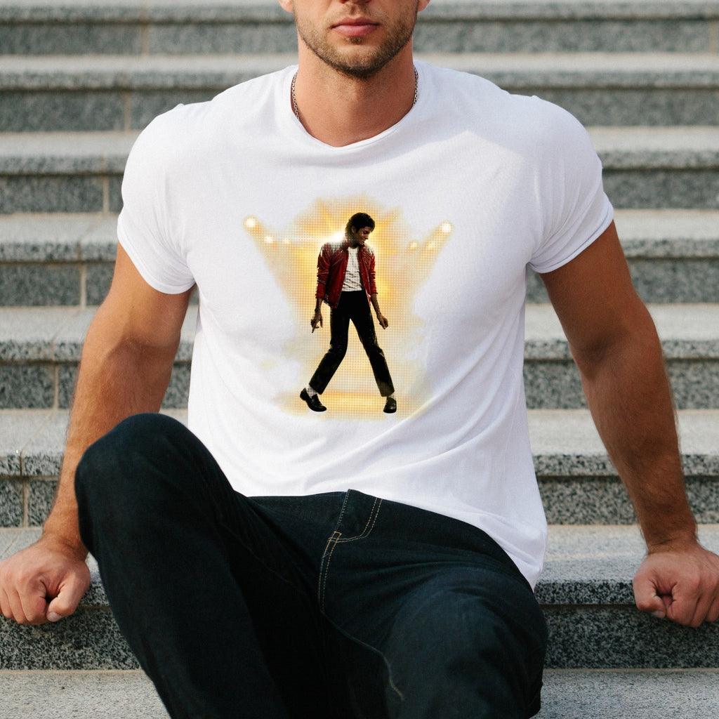 Michael Jackson 80s Thriller Crew Neck T-Shirt Mens Clothing Summer Tee
