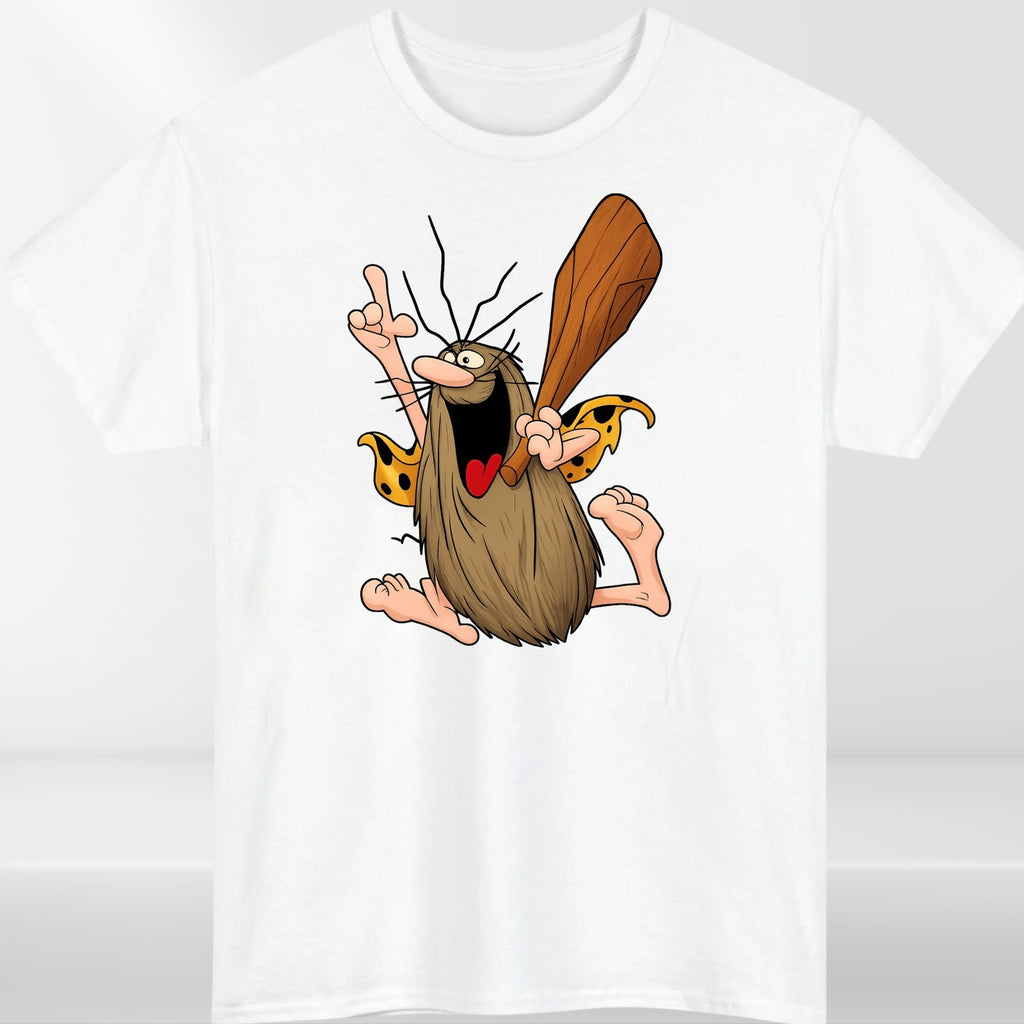 Vintage Captain Caveman Cartoon T-Shirt Retro Hanna Barbera Graphic Gift Tee Top