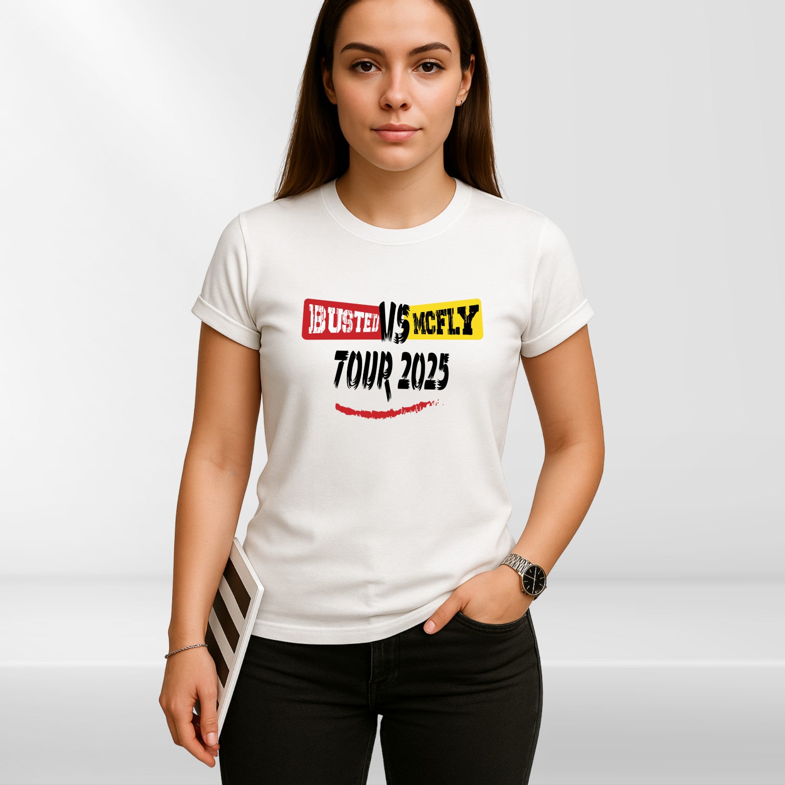 Team McFLY 2025 Pop Rock T-Shirt, Busted vs McFly Party Shirt, Music Lover's Tee