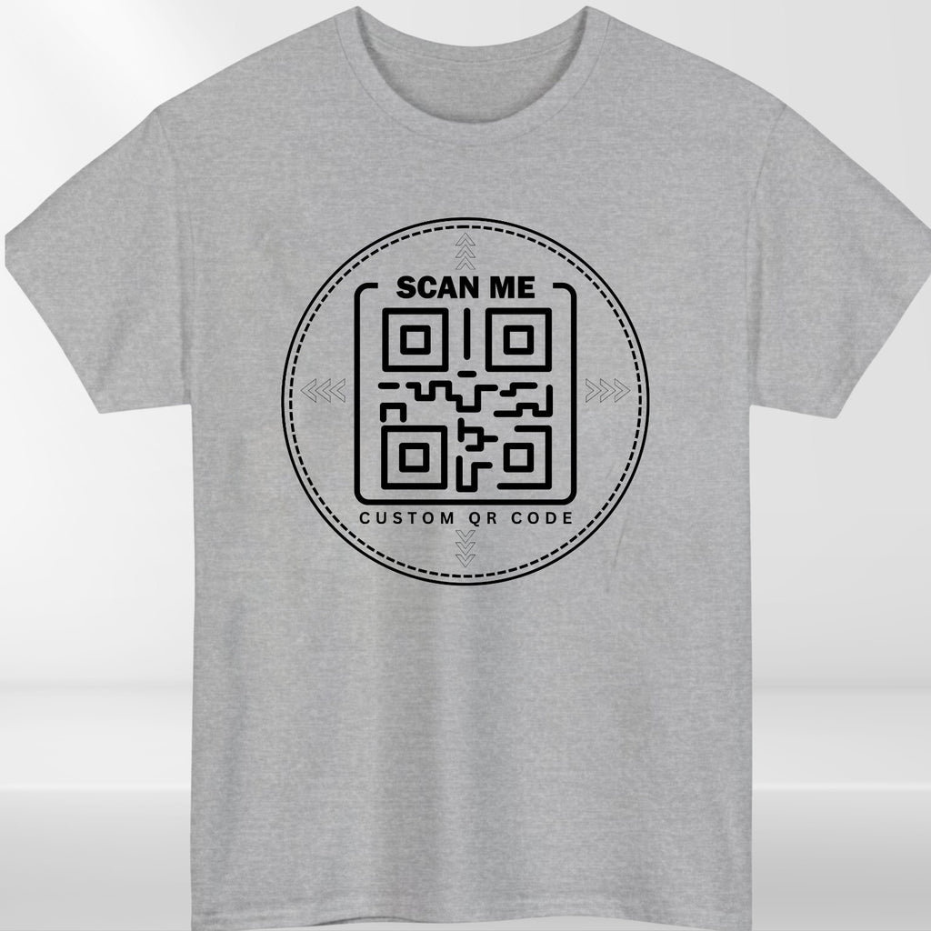 Personalised QR Code Scan Me T-Shirt Custom Interactive Social Media Link Top