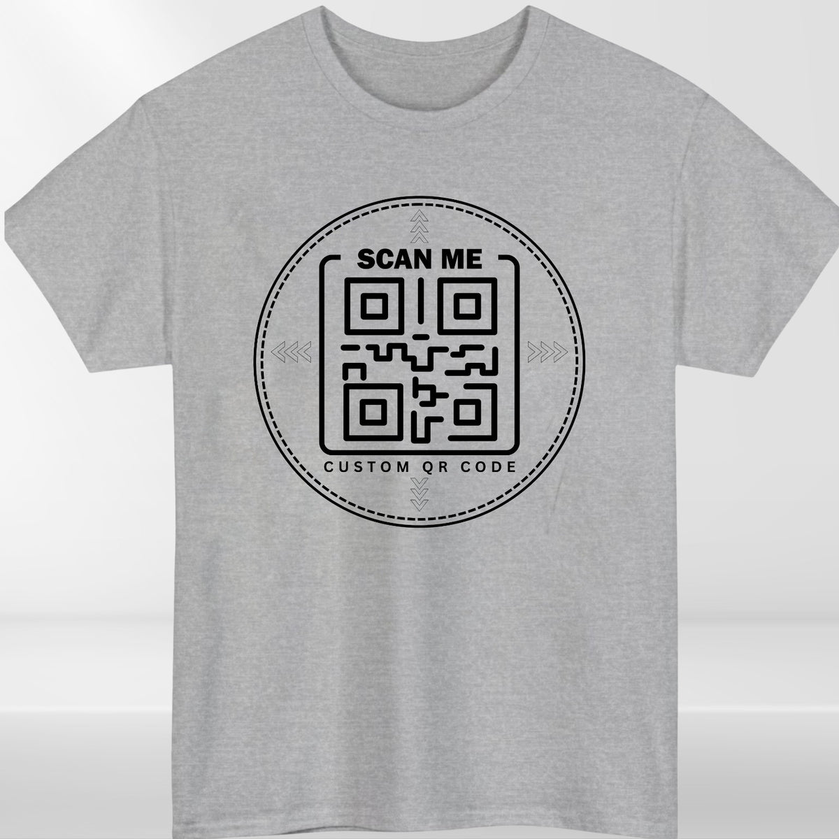 Personalised QR Code Scan Me T-Shirt Custom Interactive Social Media Link Top