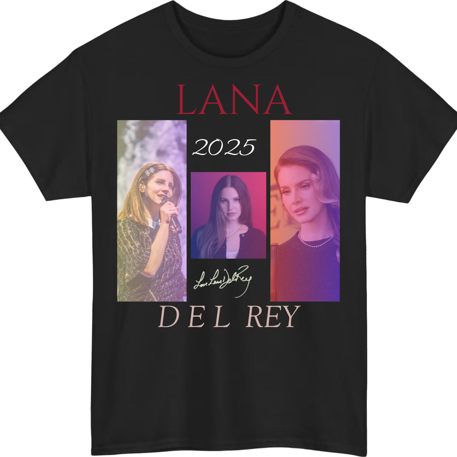 Lana Del Rey red tex t shirtt, Lana Del Rey Merch,Lana Del Rey Kids adult Tee,