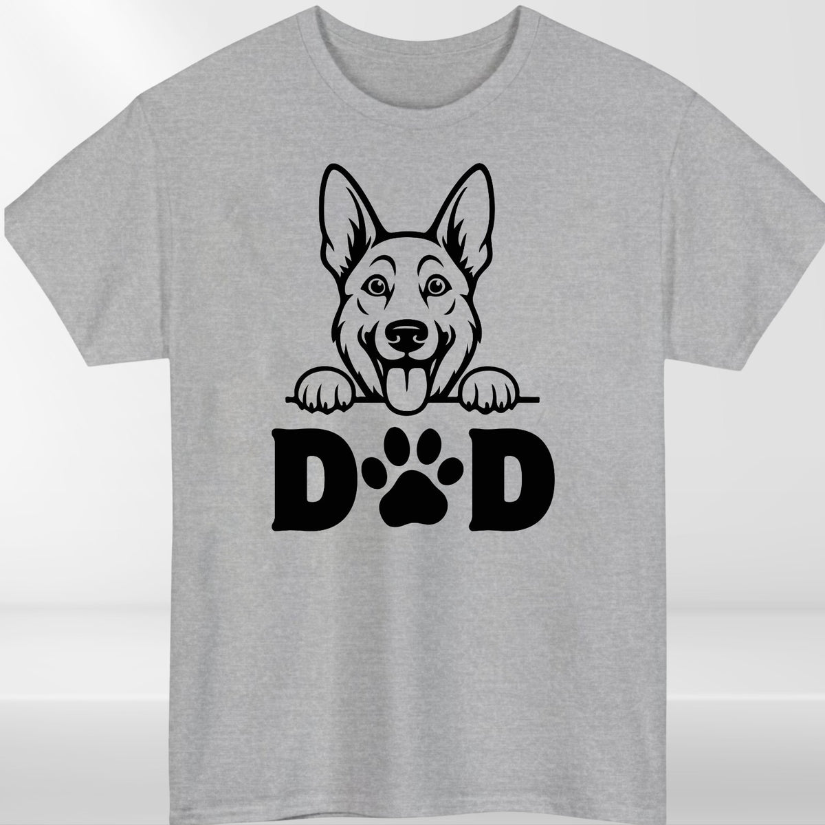 Dog Dad T-Shirt Funny German Shepherd Paw Print Mens Unisex Pet Lover Gift
