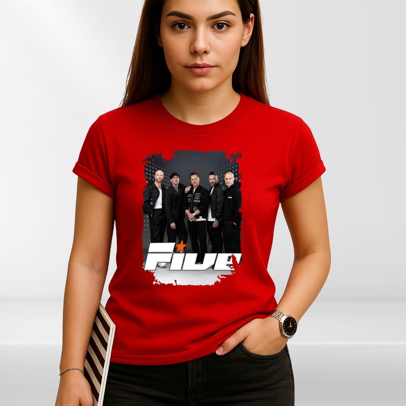 Five Band Concert T-Shirt Keep On Moving 2025 Tour t tshirt Retro Pop Gift Top