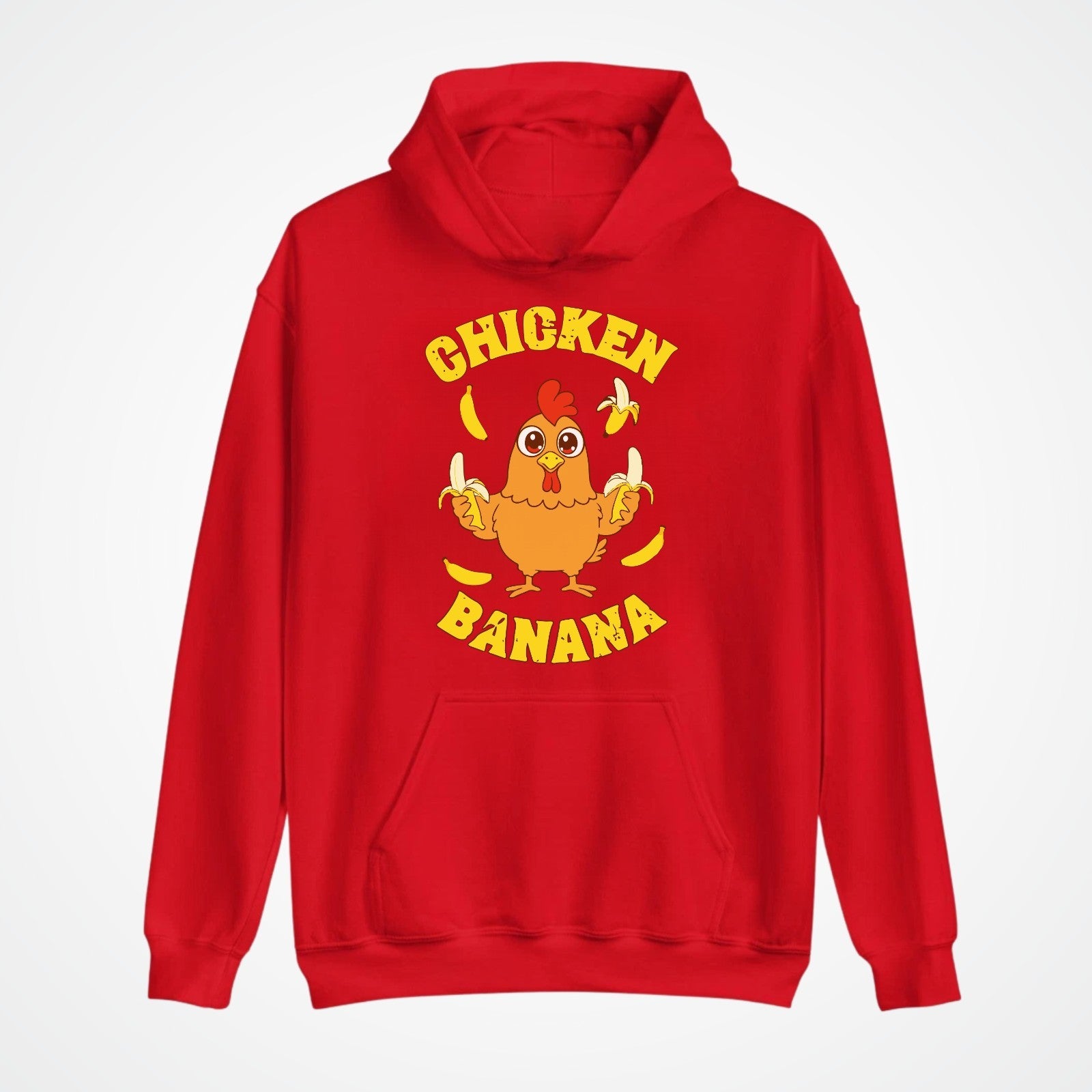 Chicken Banana Hoodie | Funny Meme Hoodie | Cute Cartoon Chicken Gift 3Y–4XL UK