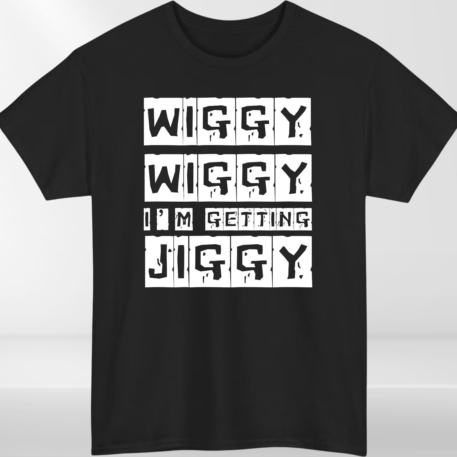 Wiggy Wiggy I’m Getting Jiggy T Shirt | Funny Hip Hop Tee | Streetwear Gift 3Y–4
