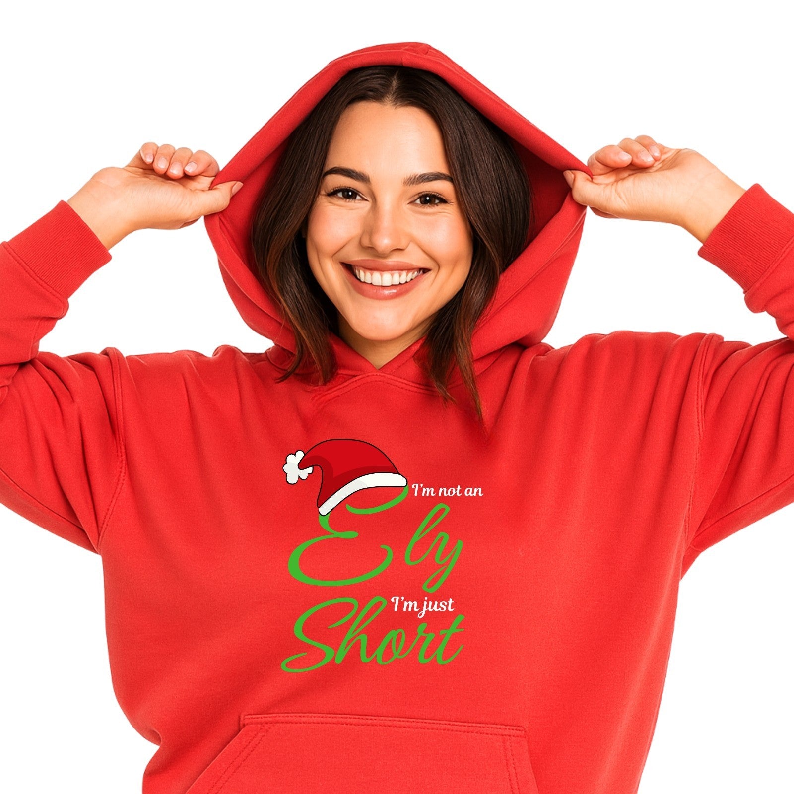I am not an elf i am just short Funny christmas Hoodie Unisex Xmas Hoodie
