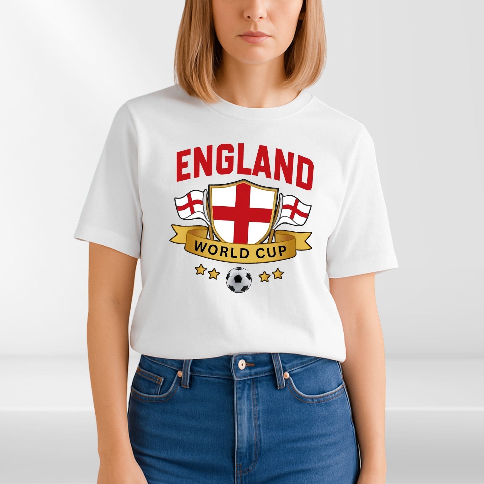England Football T Shirt 2026 Football Fans Adult Kids Tee Gift Top