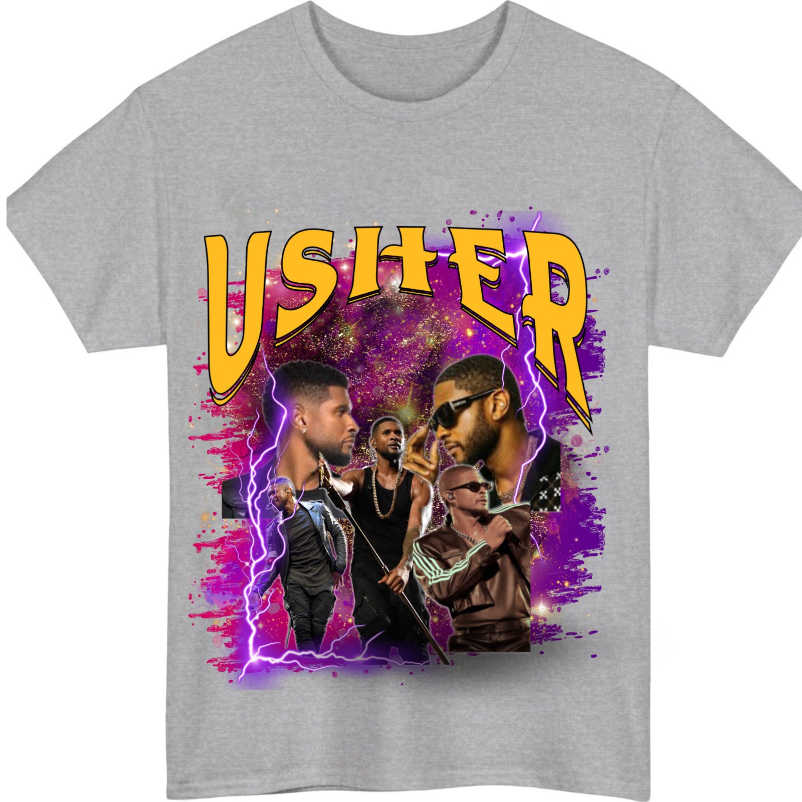 Usher past present future tour Usheer T-Shirt product view 3