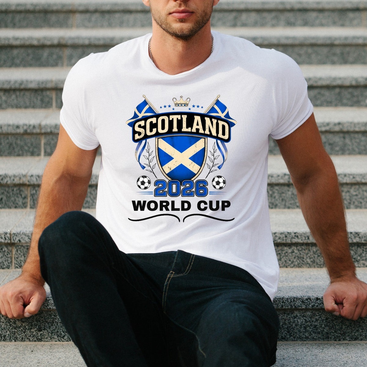 Scotland Football 2026 Fan Unisex Kids T Shirt Scottish Soccer Gift Tee