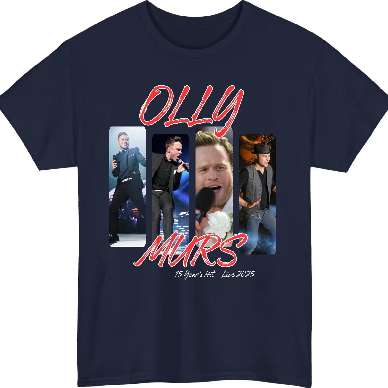 Olly Murs 15 years of hits T-Shirt Style B product view 4