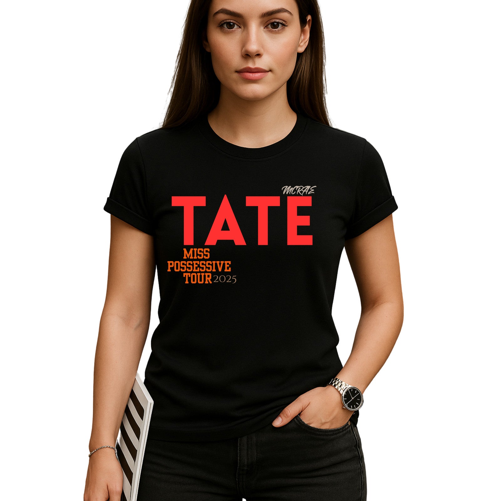 Tate McRae Concert Tour T-Shirt Design B product view 5
