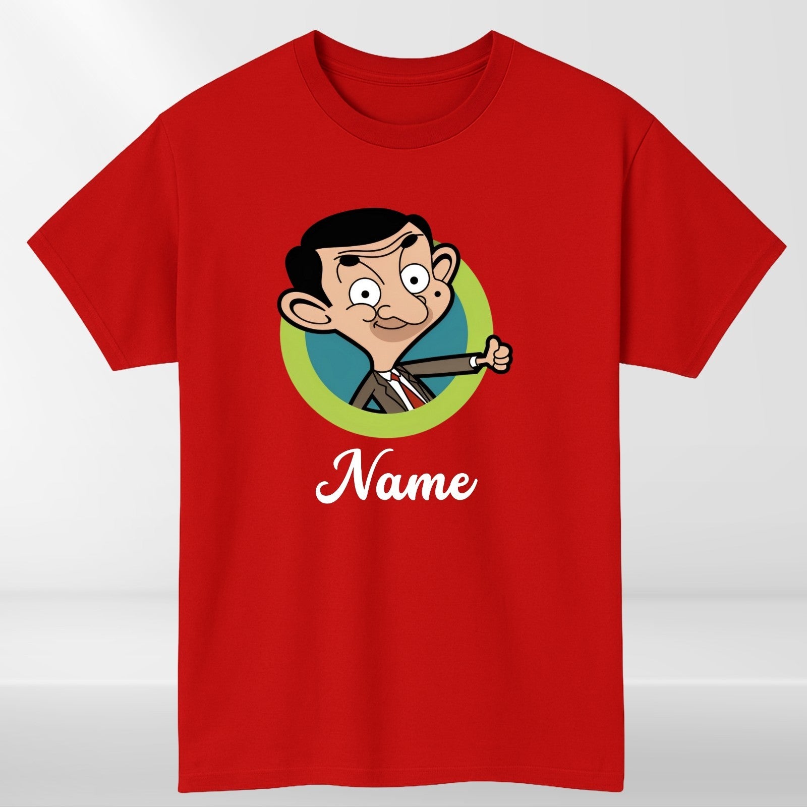 Personalised Cartoon with Name Funny T-Shirt product view 5
