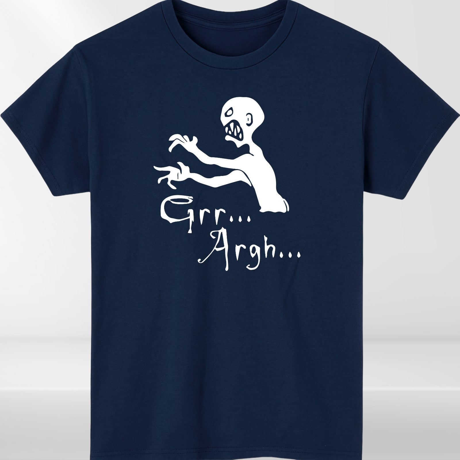 Funny Zombie T-Shirt | Grr Argh Tee | Halloween Horror Graphic Shirt | Scary Und
