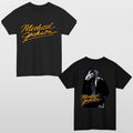 Michael Jackson Retro Pop Music T Shirt Front Back Graphic Unisex Tee